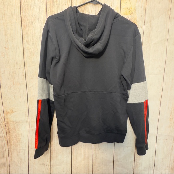 adidas Kids Hoodie in Black, Red, and Gray Sz 14/16 - Picture 3 of 5